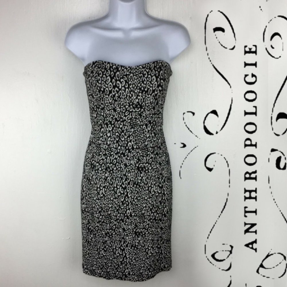 Anthropologie Strapless Geometric Dress By Trina Turk Size 2